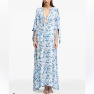 melissa odabash cover up‎ blue and white